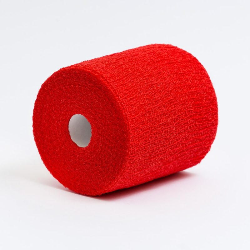 Öntapadó kötésrögzítő pólya 10cm x 20m piros