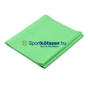 Fitness erősítő gumiszalag 15cm x 150cm közepes zöld