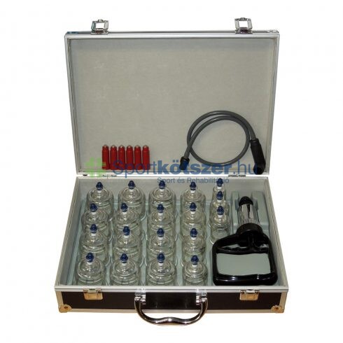 Köpölyszett 19db vákumpumpával