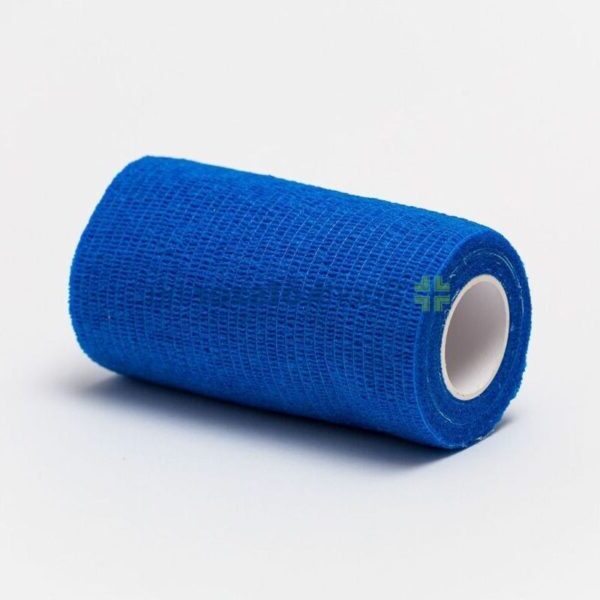 Öntapadó rugalmas pólya nem szőtt 10cm x 4.5m kék