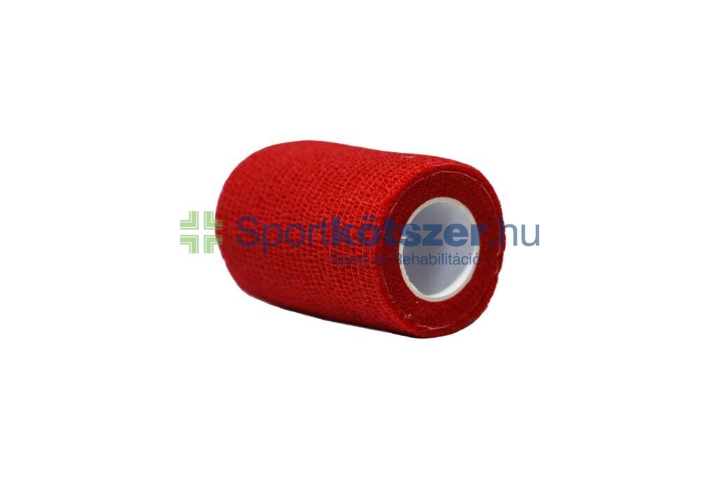 Öntapadó rugalmas pólya nem szőtt 7,5cm x 4,5m piros