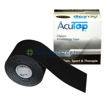 AcuTop kineziológiai tapasz classic 5cm x 5m fekete