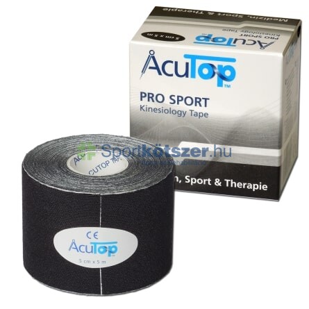 Acutop PRO SPORT kineziológiai tapasz 5cm x 5m fekete