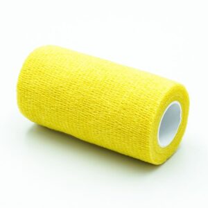 Öntapadó rugalmas pólya nem szőtt 10cm x 4.5m sárga