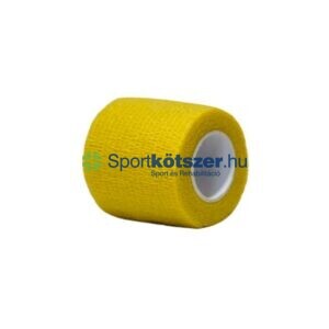 Öntapadó rugalmas pólya nem szőtt 5cm x 4,5m sárga