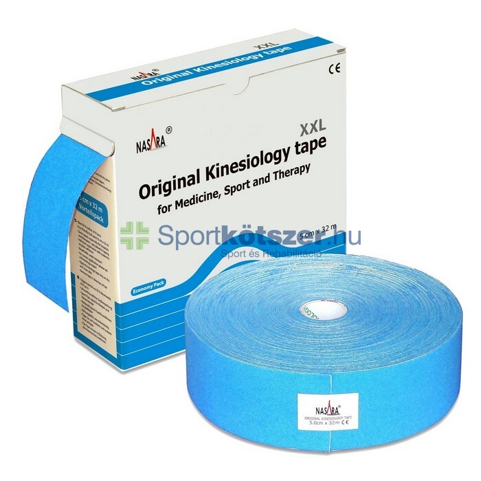 NASARA Kineziológiai tapasz XXL 5cm x 32m kék