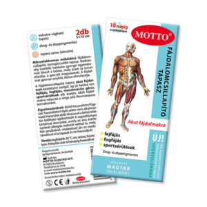 Motto fájdalomcsillapító tapasz kék