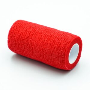 Öntapadó rugalmas pólya nem szőtt 10cm x 4.5m piros