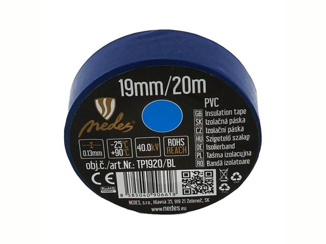 Szigetelő szalag 19mm x 20m kék