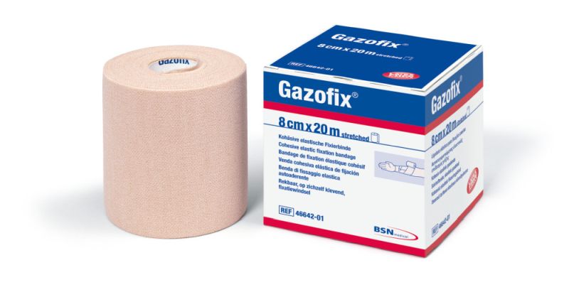 Gazofix öntapadó pólya 8cm x 20m bézs