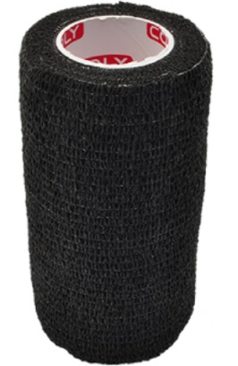 Öntapadó rugalmas pólya nem szőtt 10cm x 4.5m fekete