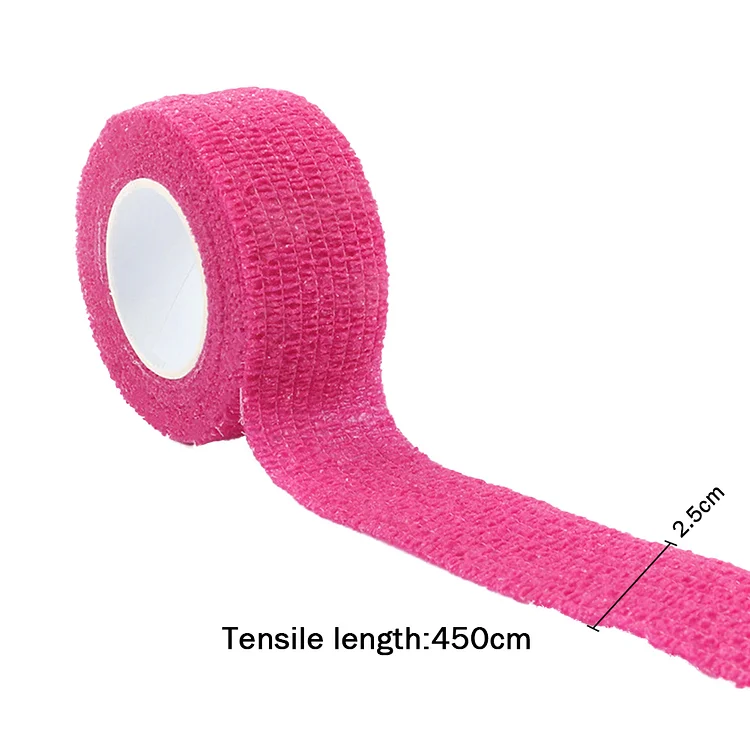 Öntapadó rugalmas pólya nem szőtt 2.5cm x 4.5m pink