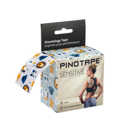 PINOTAPE Sport kineziológiai tapasz 5cm x 5m állatmintás sensitive